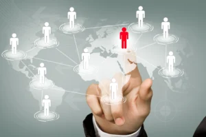Global talent shortage concept showing international hiring across multiple countries.
